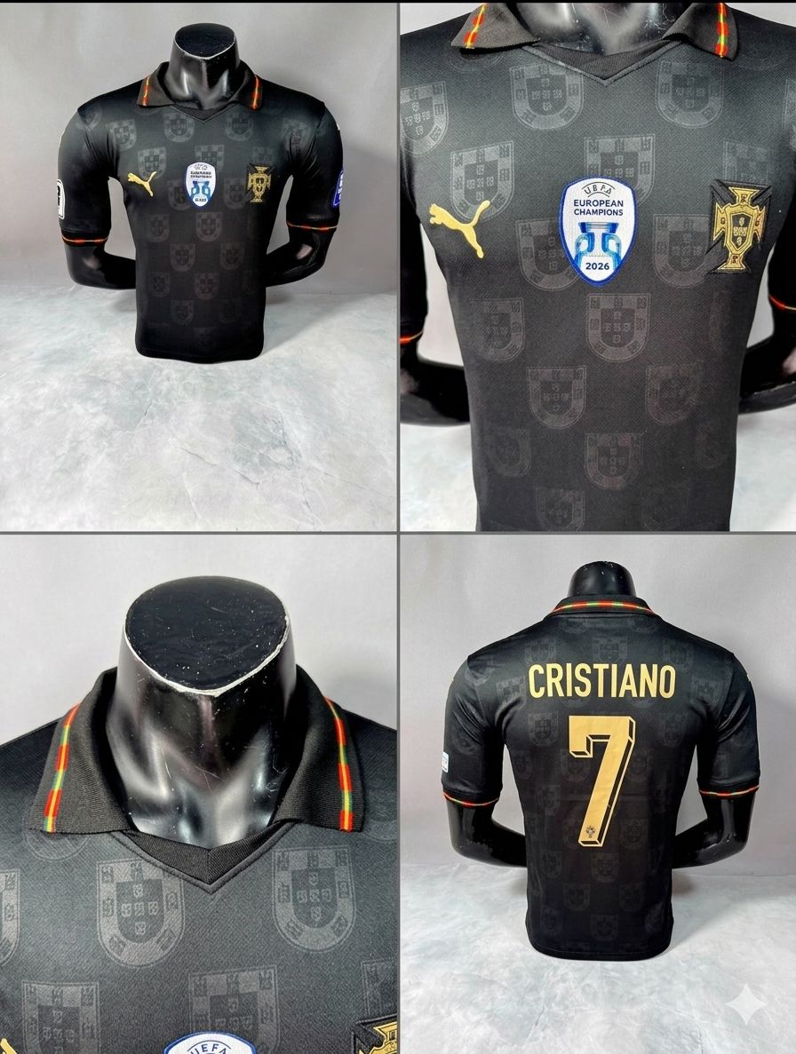 JERSEY PORTUGAL NEGRA 2026 VERSION FAN